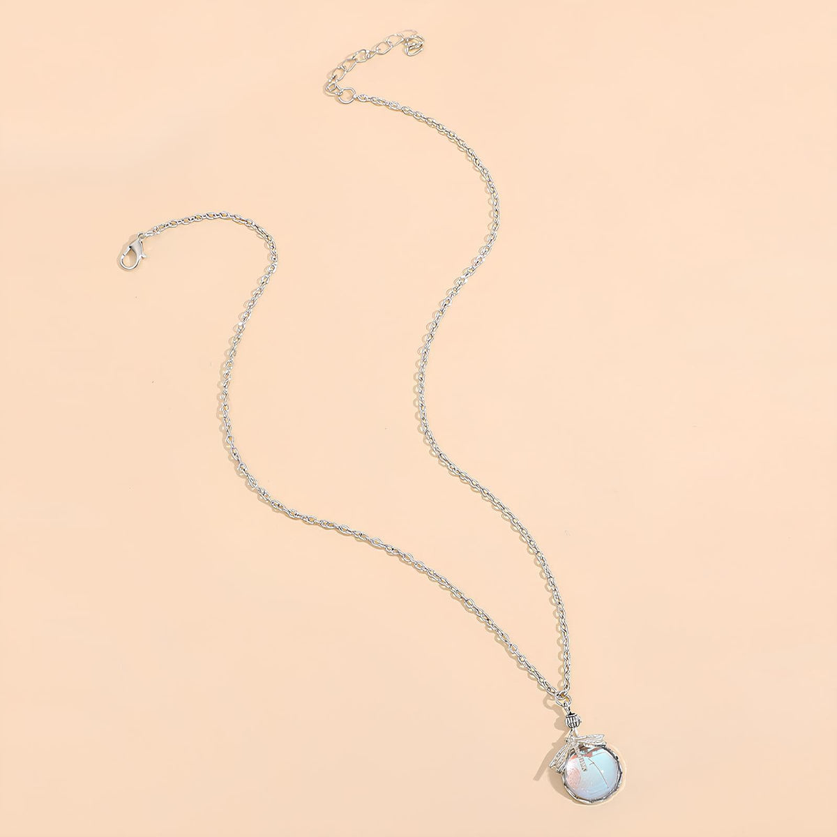 Dragonfly Crystal Drop Necklace