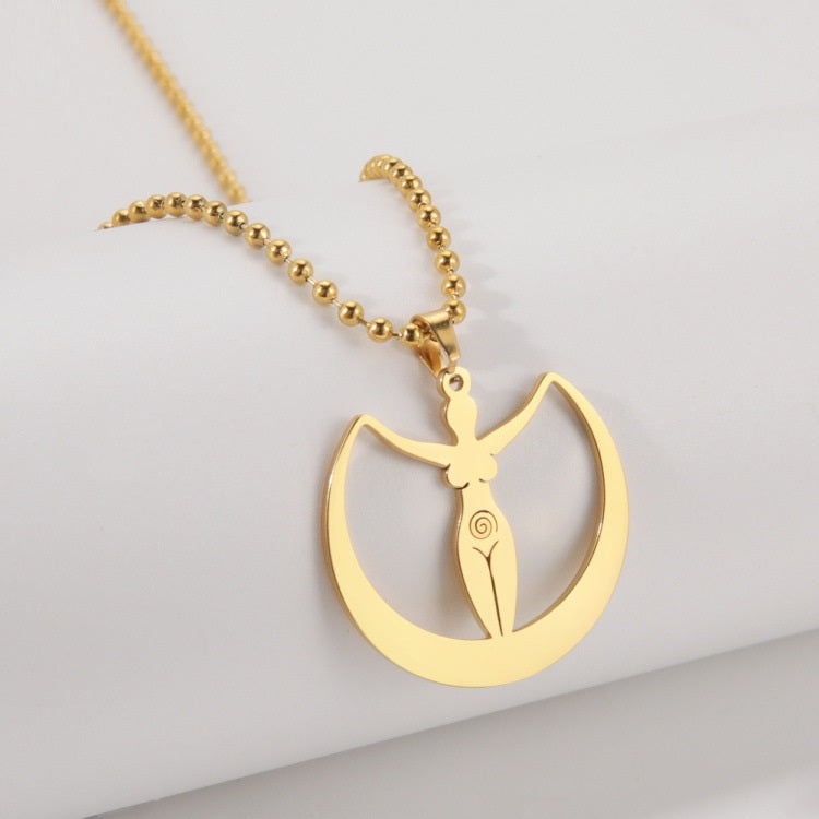 Fertility Moon Goddess Necklace