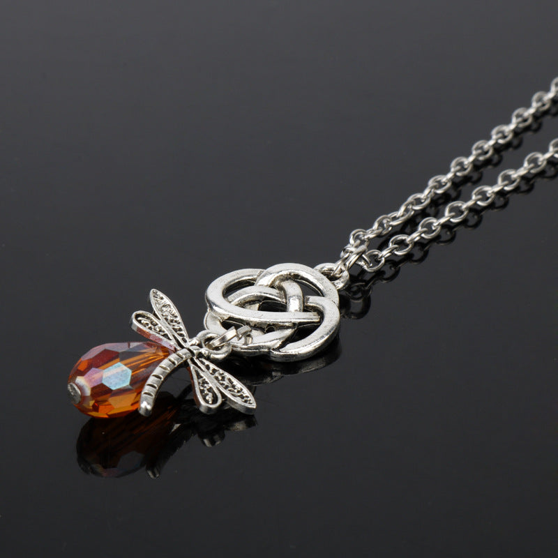 Eternal Elegance Celtic Dragonfly Necklace.