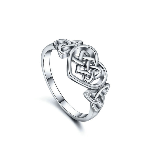 Eternal Unity Love Knot Silver Ring