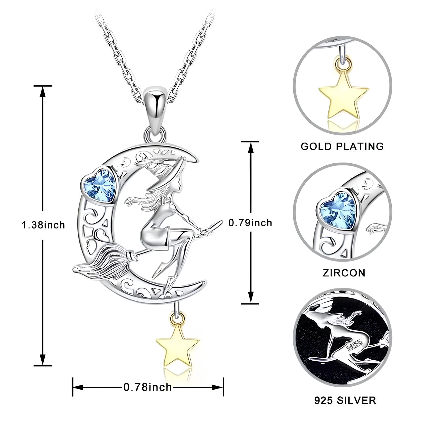 Bewitching Crescent Moon Intuition Necklace