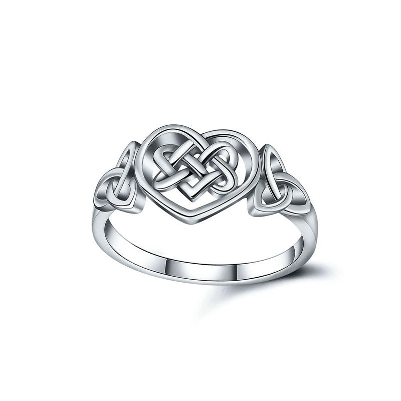 Eternal Unity Love Knot Silver Ring