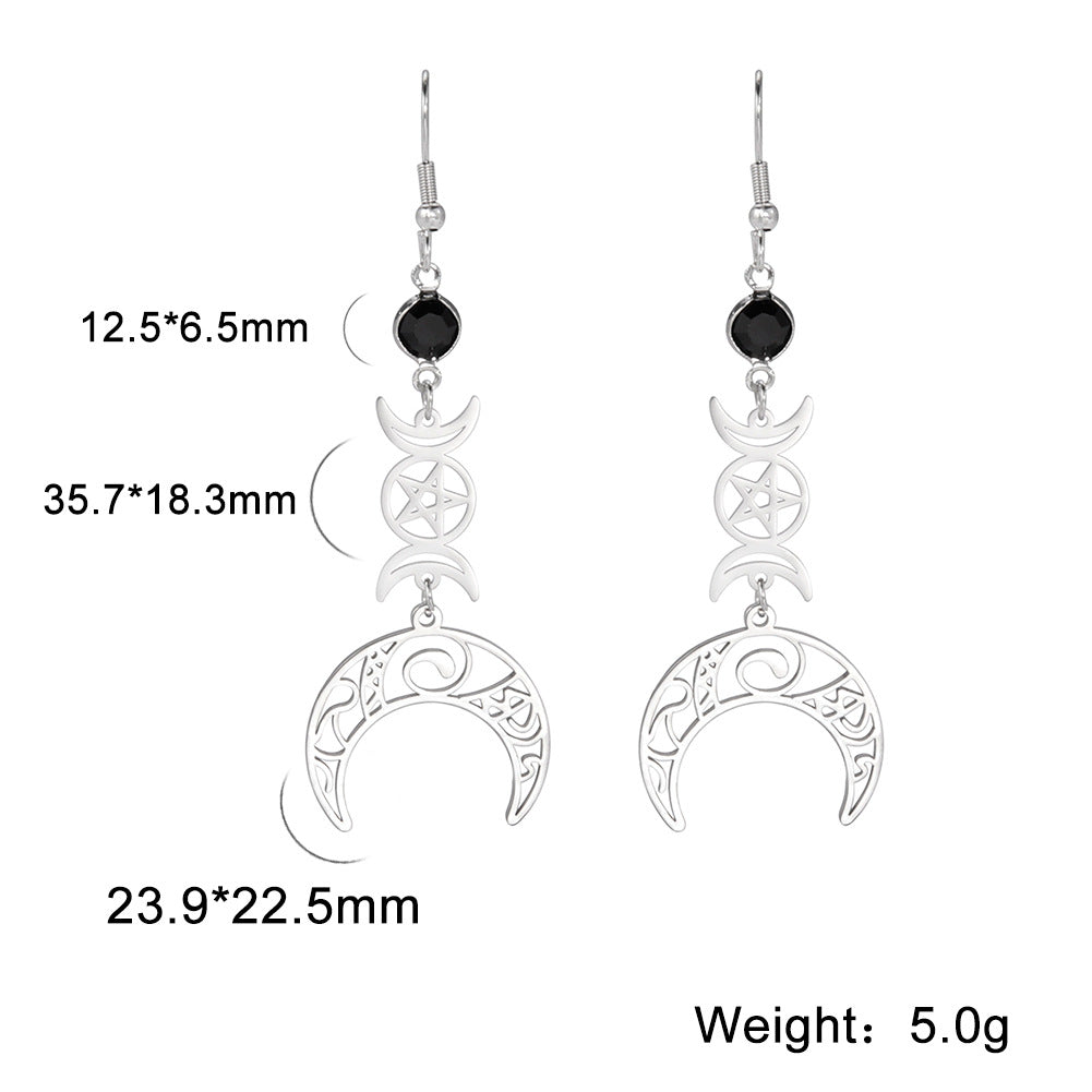 Wiccan Strength Protection Earrings