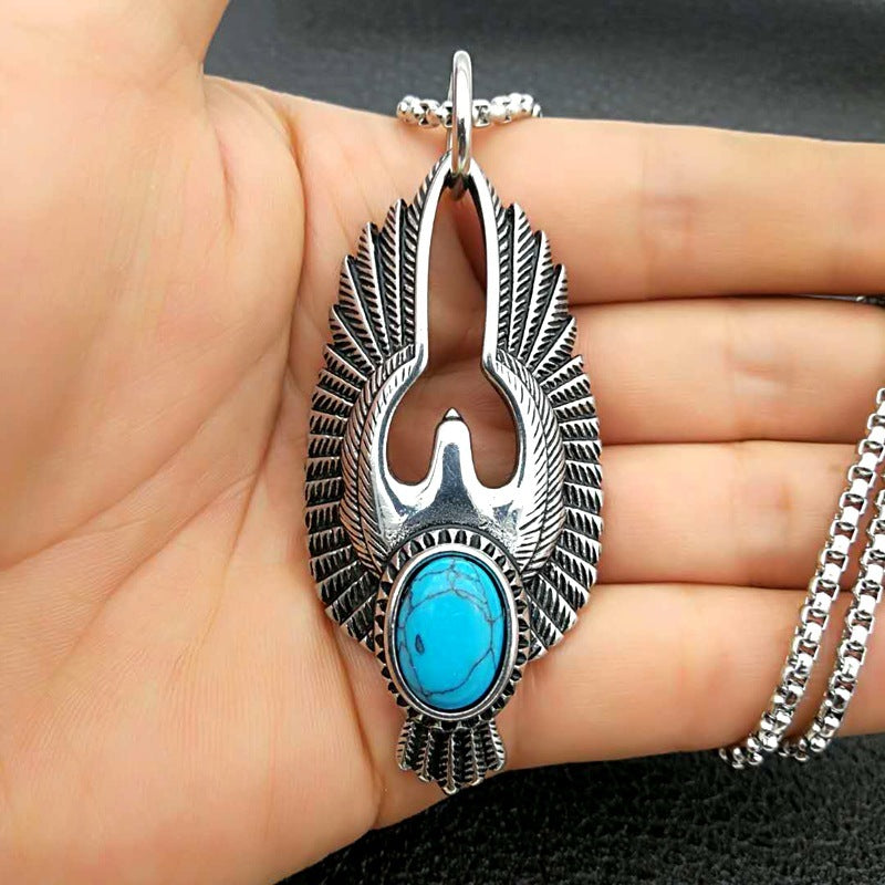 Phoenix Rise Turquoise Necklace