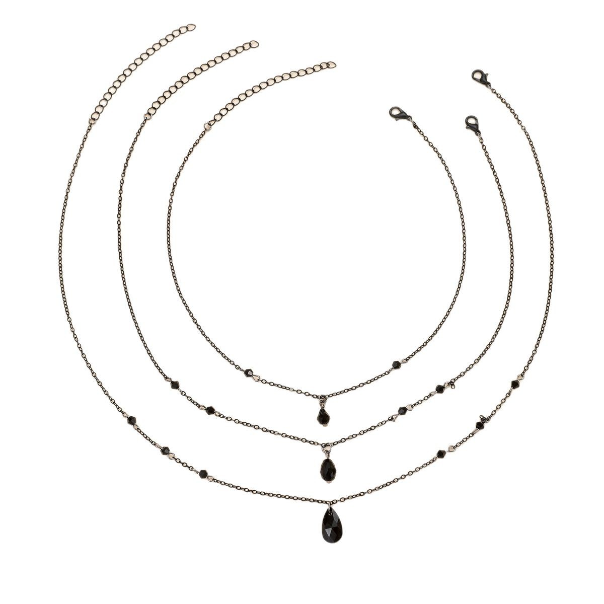 Obsidian Dusk Witch Necklace Set
