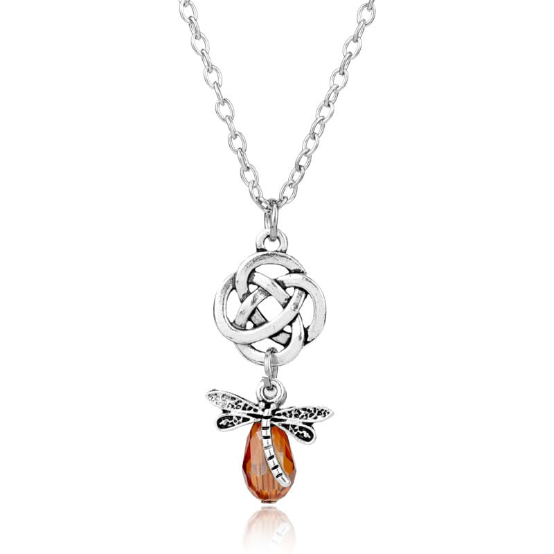 Eternal Elegance Celtic Dragonfly Necklace