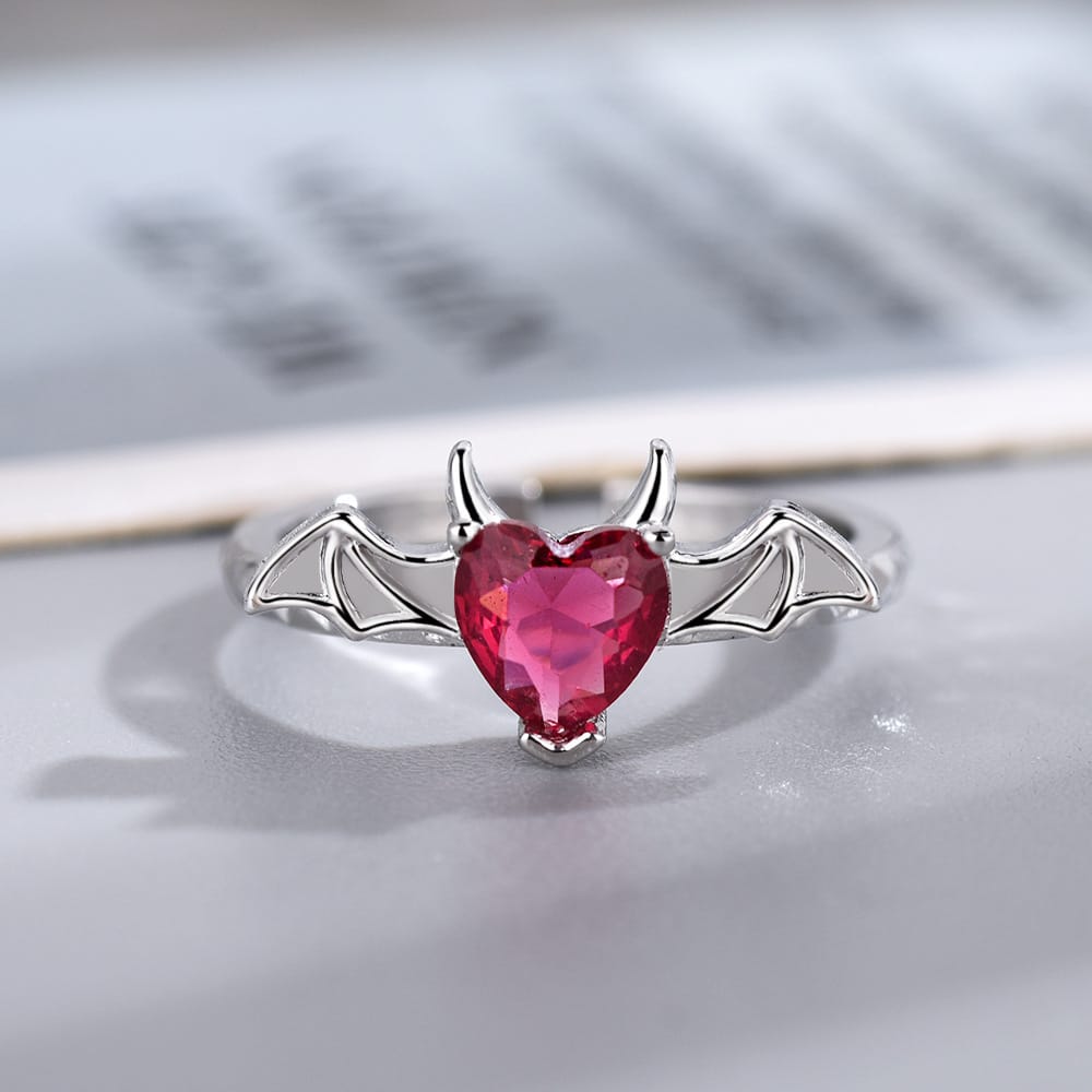 Crimson Batheart Magick Ring