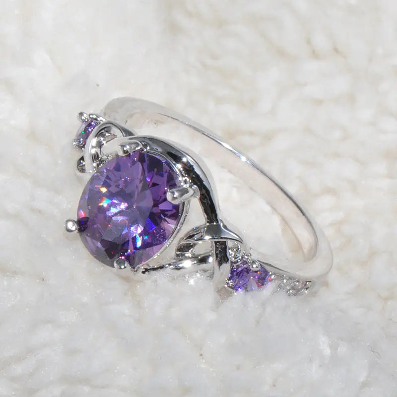 Sacred Amethyst Knot Ring