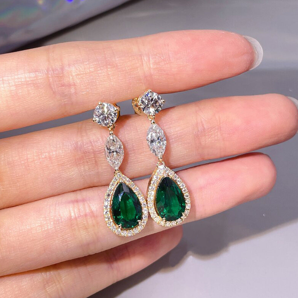 Enchanted Gemlight Emerald Earrings