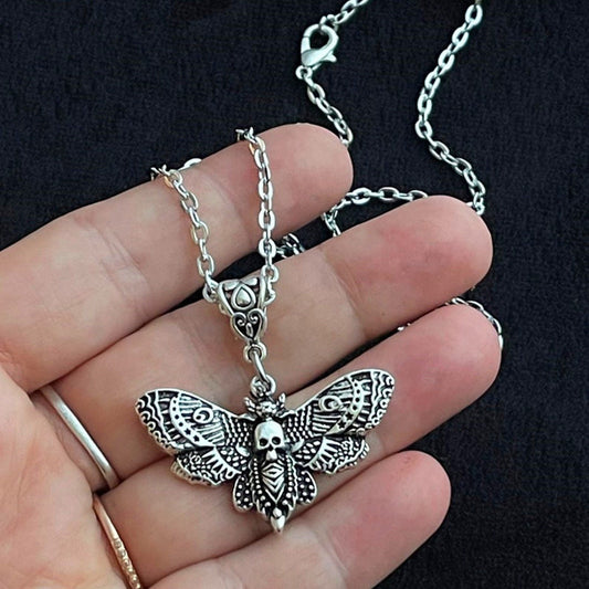 Transformation Moth Necklace
