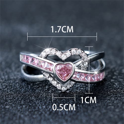 Eternal Heart Crystal Ring