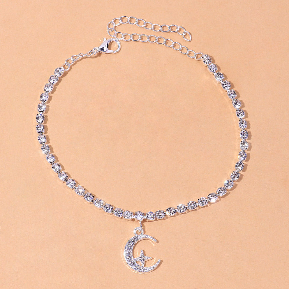 Crescent Moon Radiance Anklet