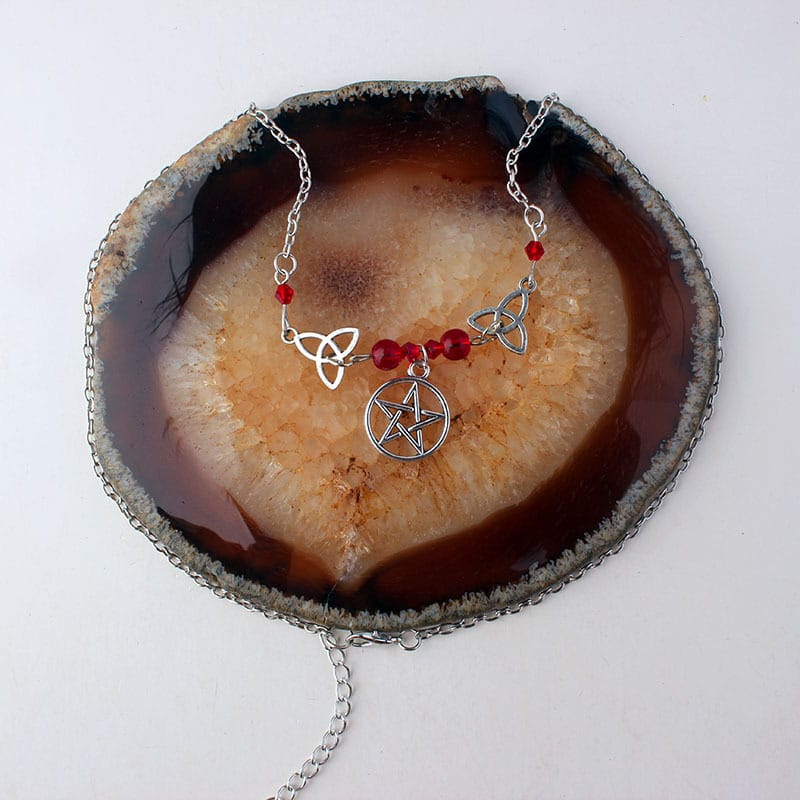 Triquetra Harmony Pentacle Necklace