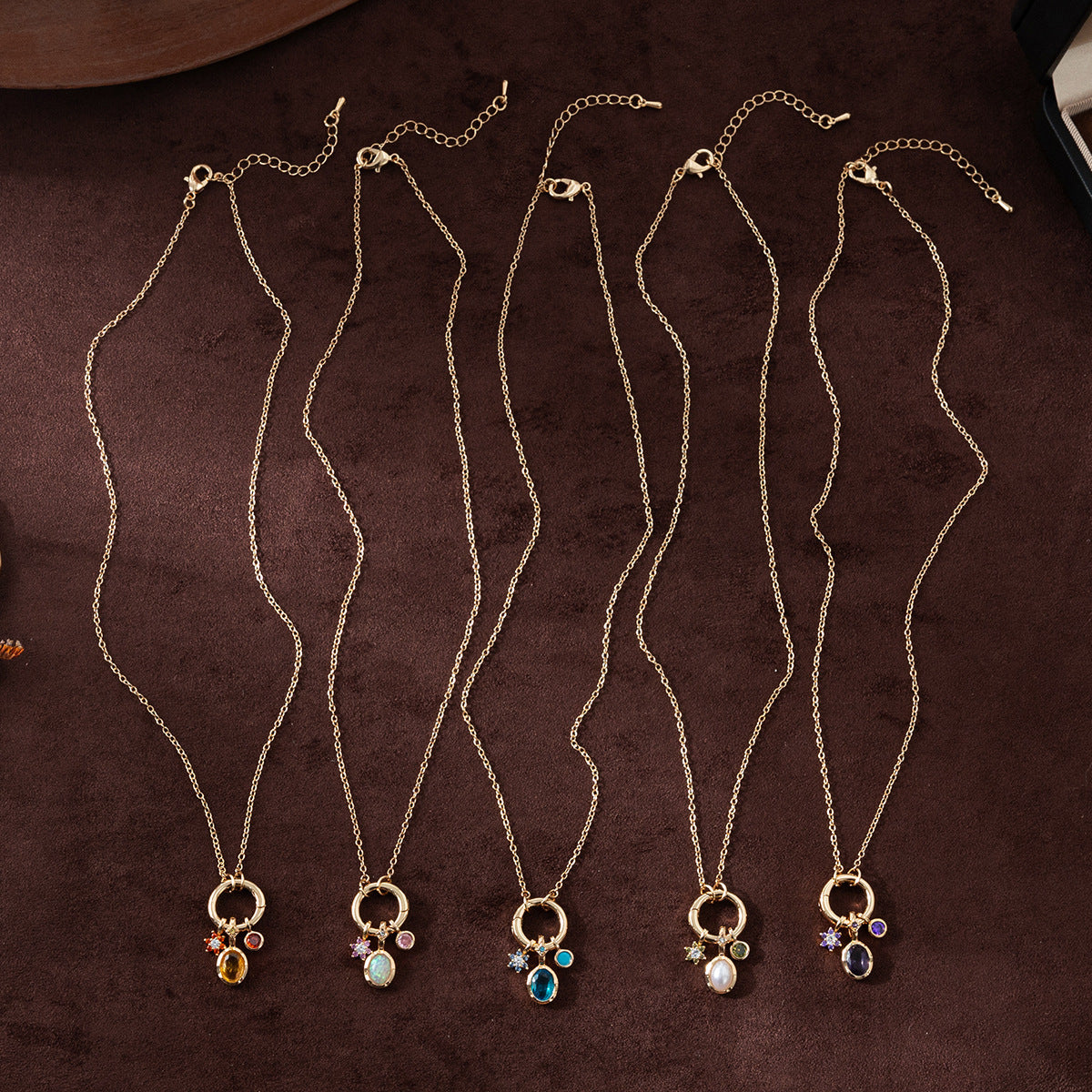 Birthstone Protection Charm Necklace