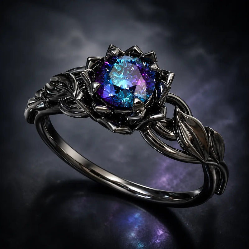 Mystic Bloom Topaz Ring