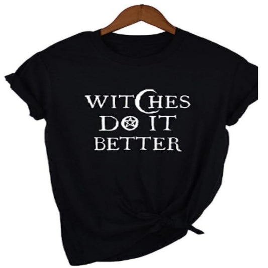 Witches Do It Better Short Sleeve Printed T-Shirt