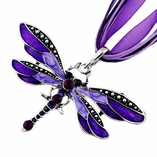 Mystic Crystal Dragonfly Necklace