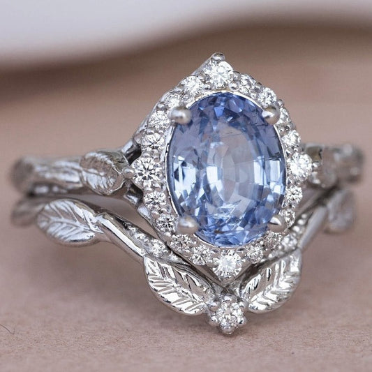 Nature’s Vow Sapphire Ring Set