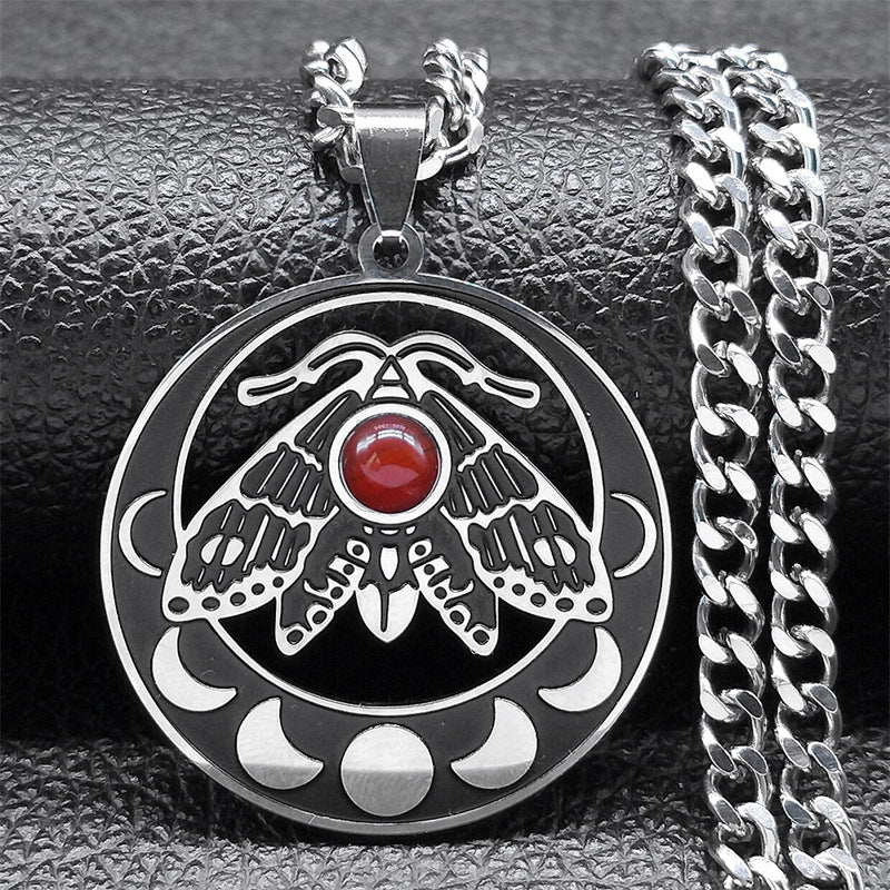 Lunar Moth of Transformation Necklace