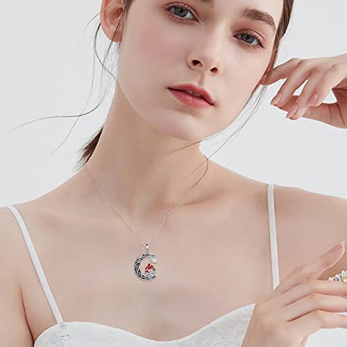 Mystic Mushroom Crescent Necklace