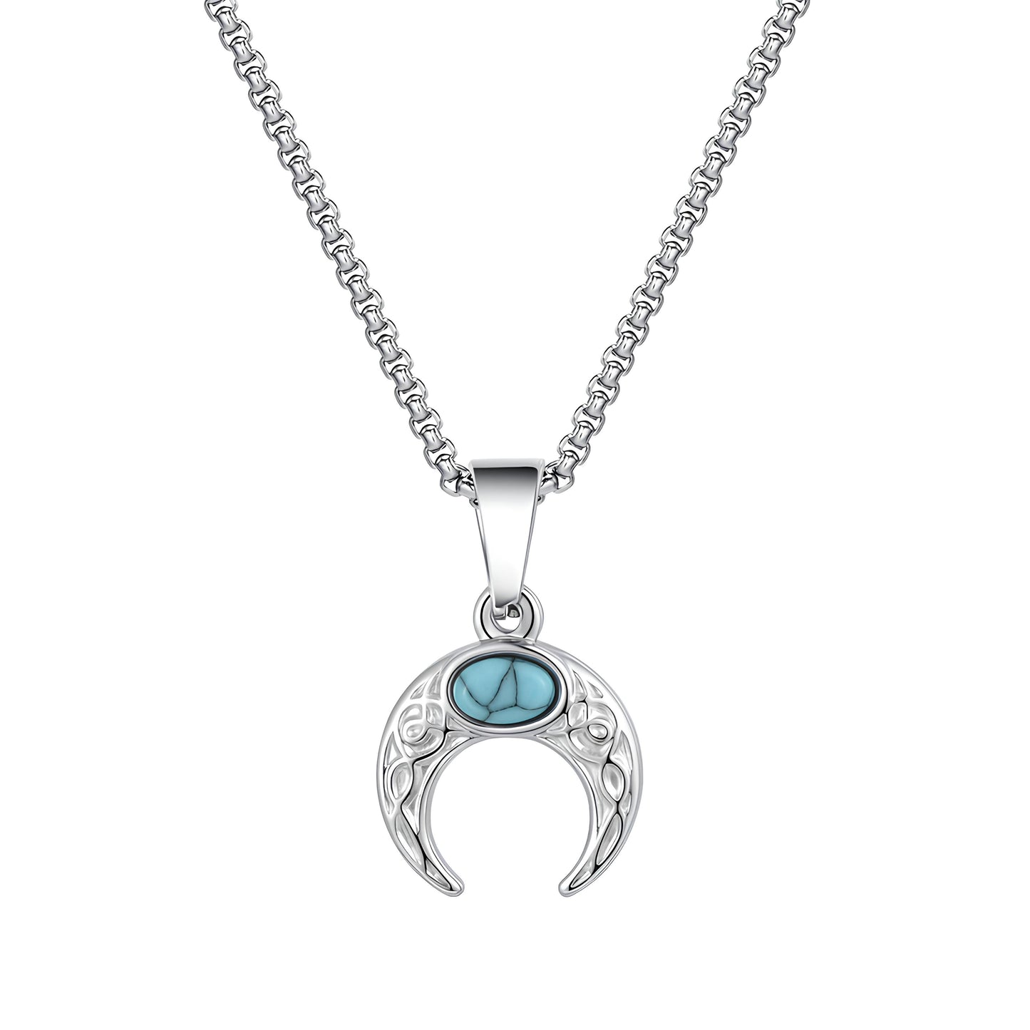 Sacred Turquoise Lunar Necklace