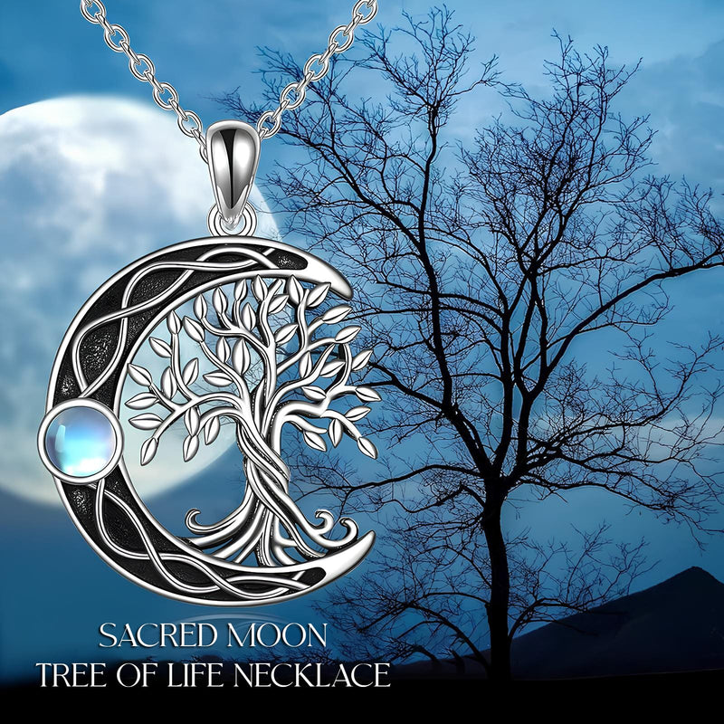 Moon Tree of Life Necklace