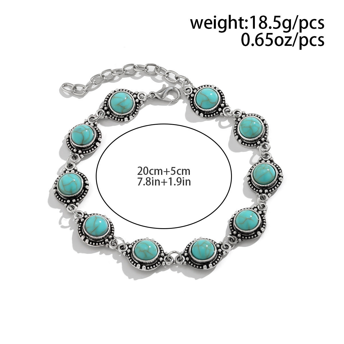 Mystic Turquoise Anklet