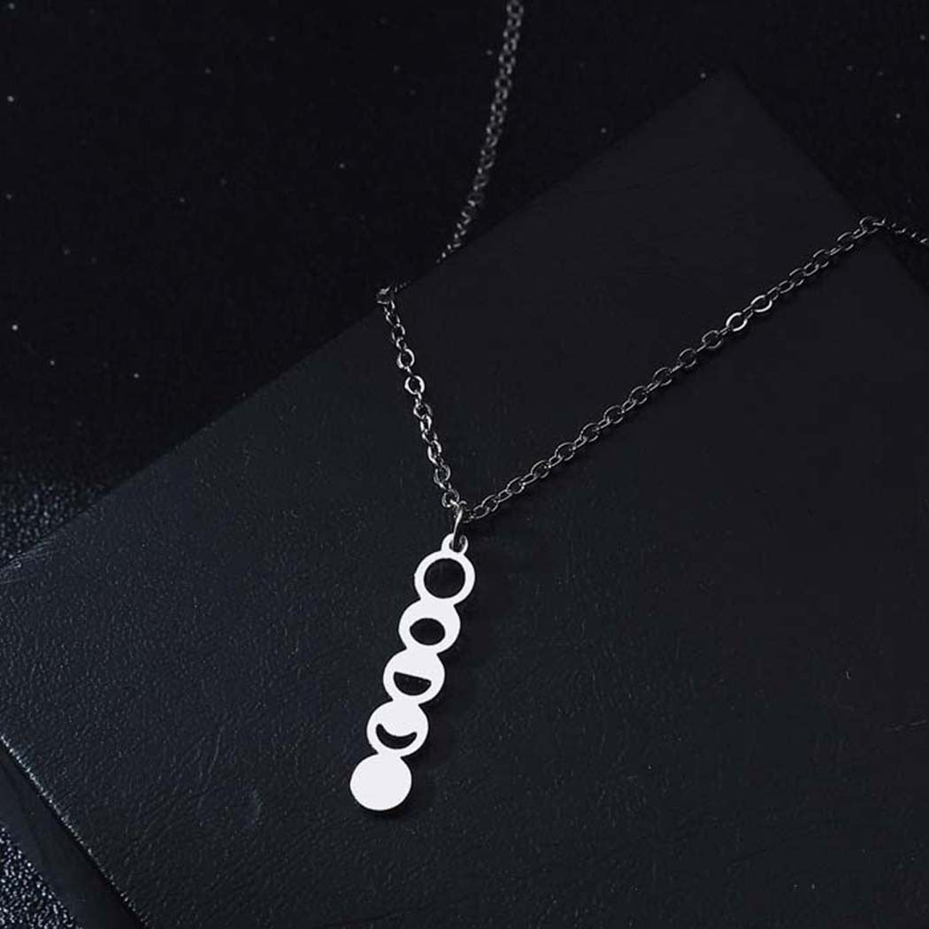 Lunar Transformation Moon Phase Necklace