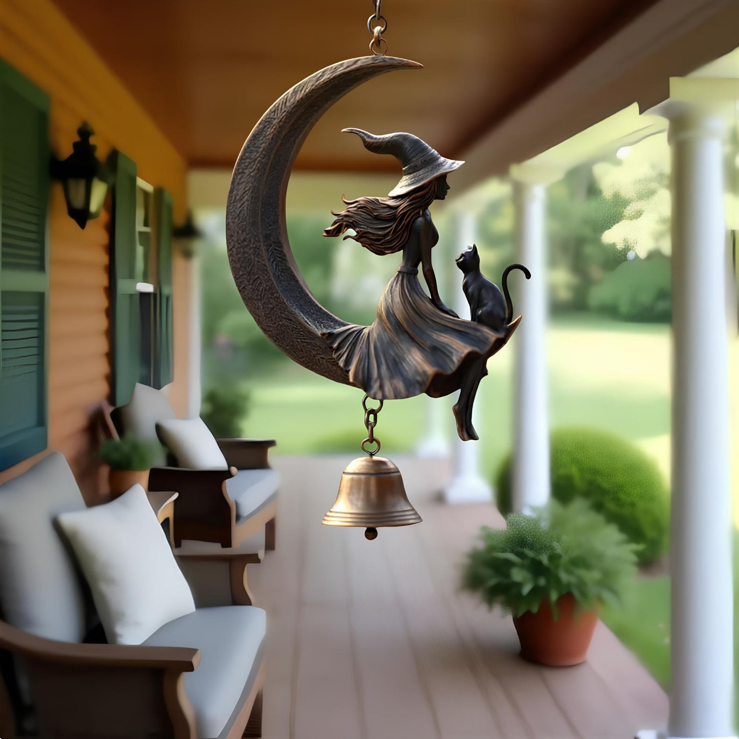 Mystic Moon Witch Bell