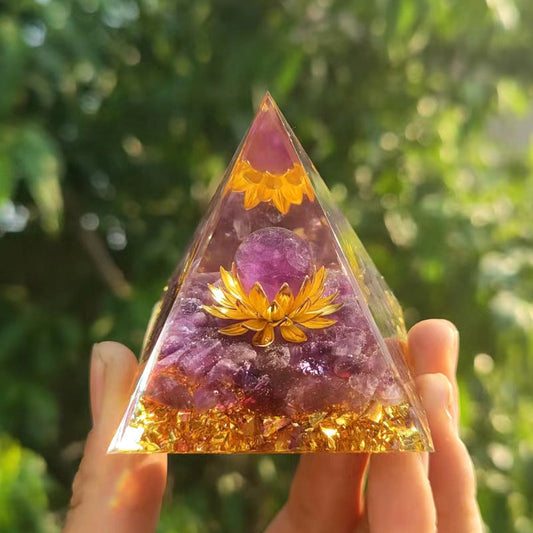 Enchanted Mystique: Orgonite Crystal Energy Lotus Flower