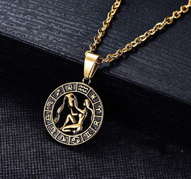 Celestial Zodiac Amulet Necklace