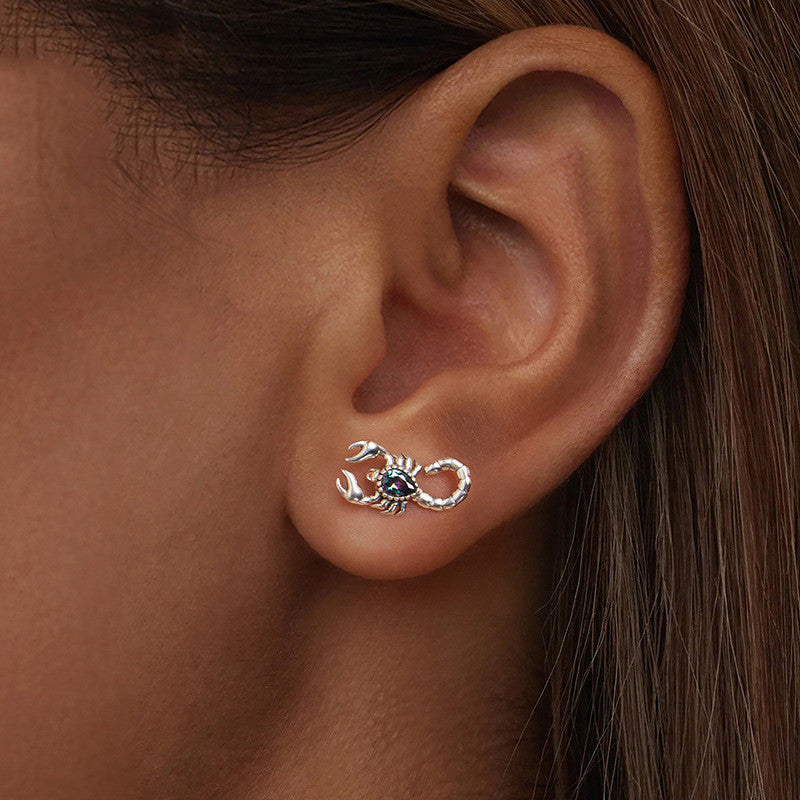 Scorpion’s Embrace Crystal Earrings