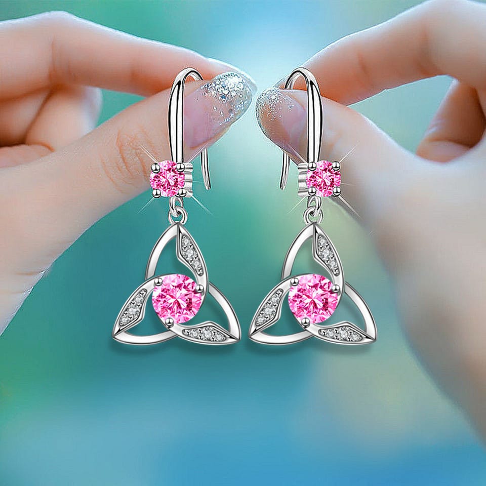 Sky Triquetra Earrings