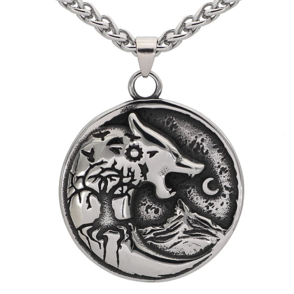 Wolf Strength Amulet Necklace