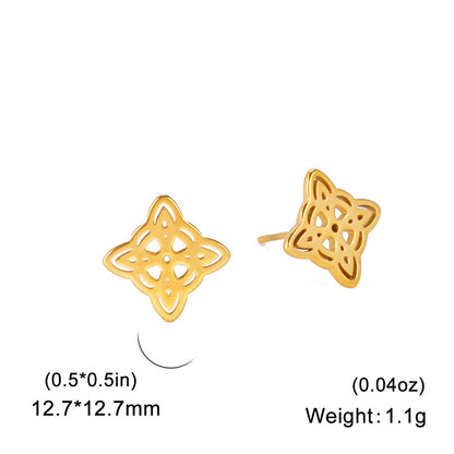 Witches Knot Stud Earrings