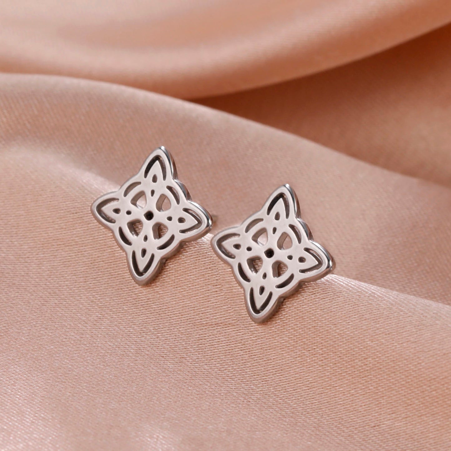 Witches Knot Stud Earrings