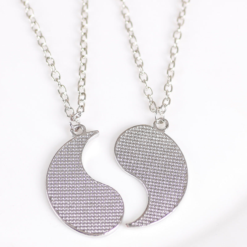 Yin Yang/ Sun Moon Couples Necklace Set