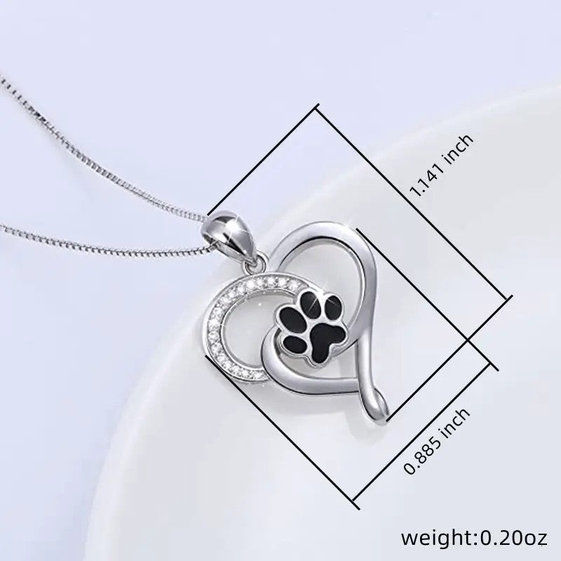 Pawprint of Eternal Love Necklace