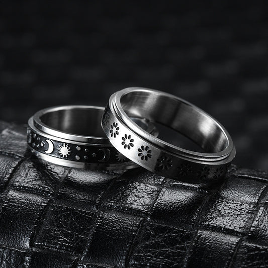 ZenMotion: Mindful Meditation Celestial Spinner Ring