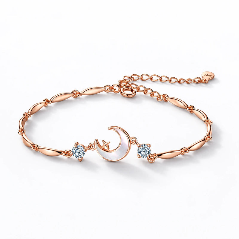 Lunar Grace Crescent Bracelet