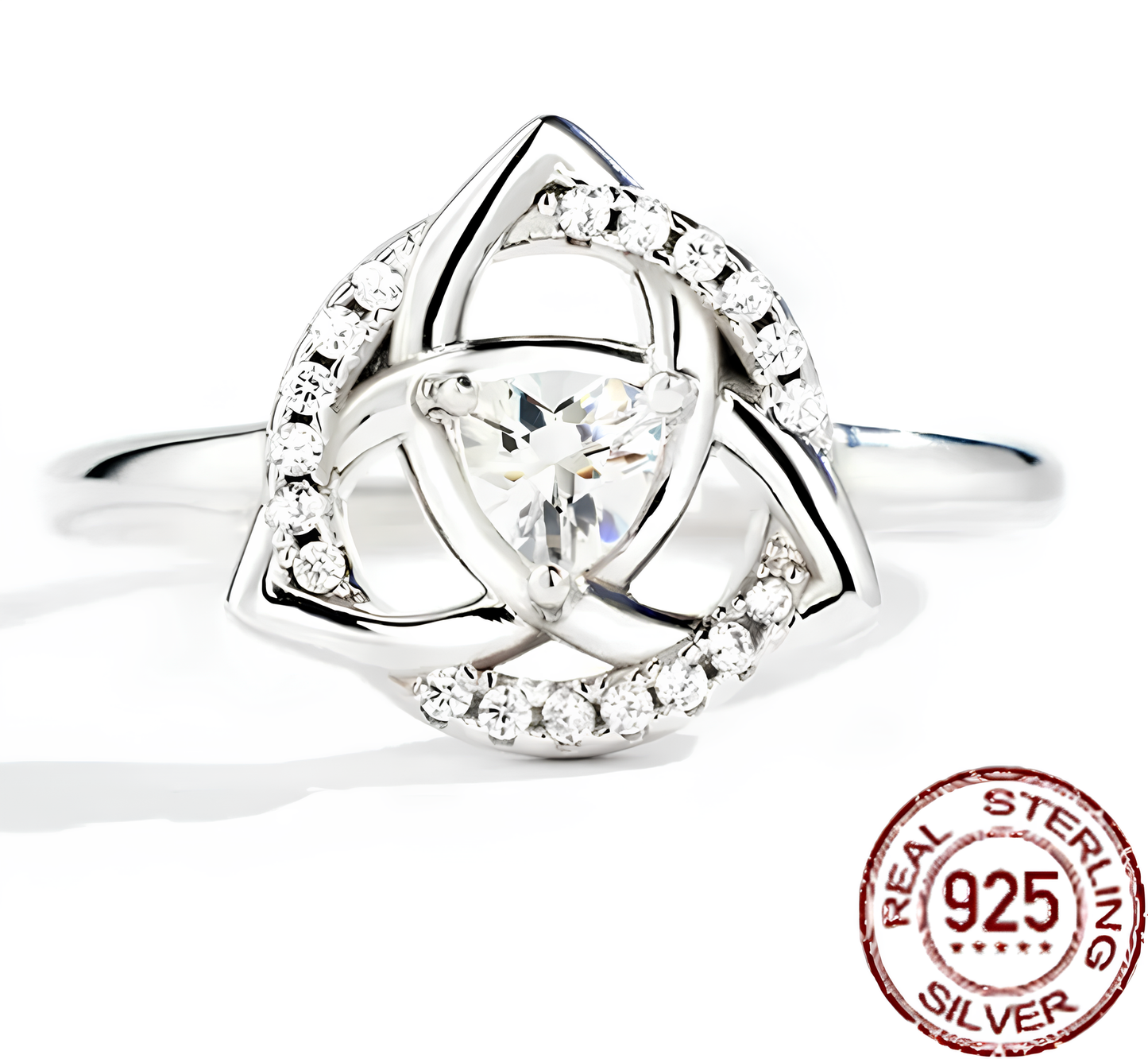 Whispers of Protection: Mystical Triquetra Elegance Ring