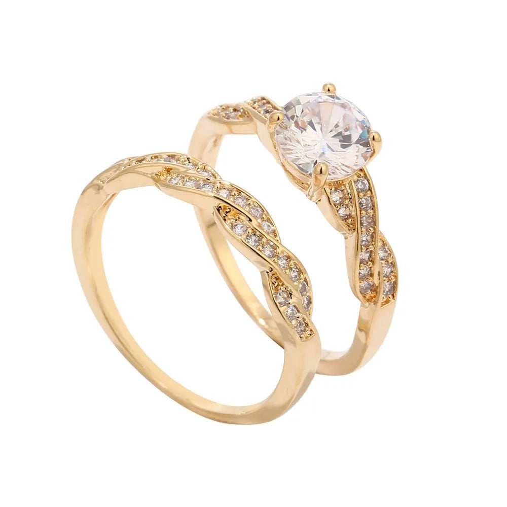 Eternal Infinity Enchantment Crystal Ring Set