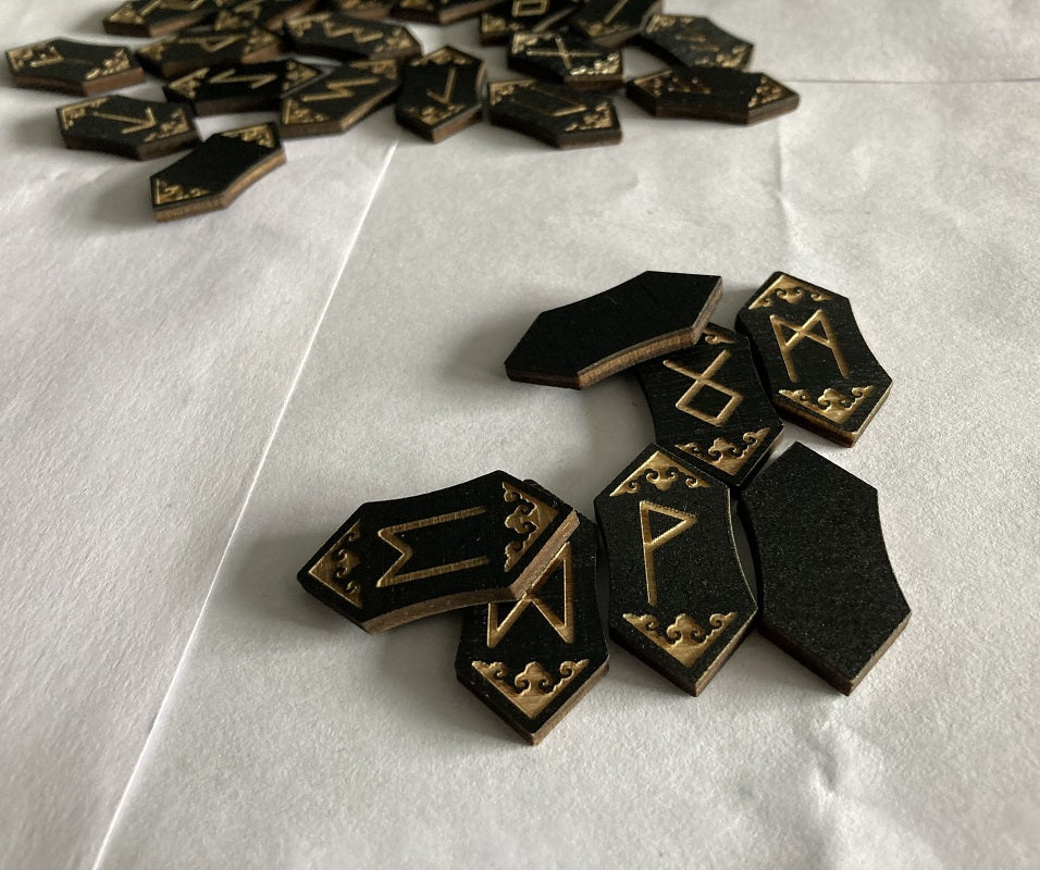 NORDIC WOODEN RUNE SET