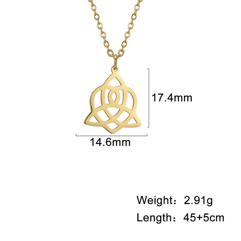 Eternal Love Triquetra Heart Necklace