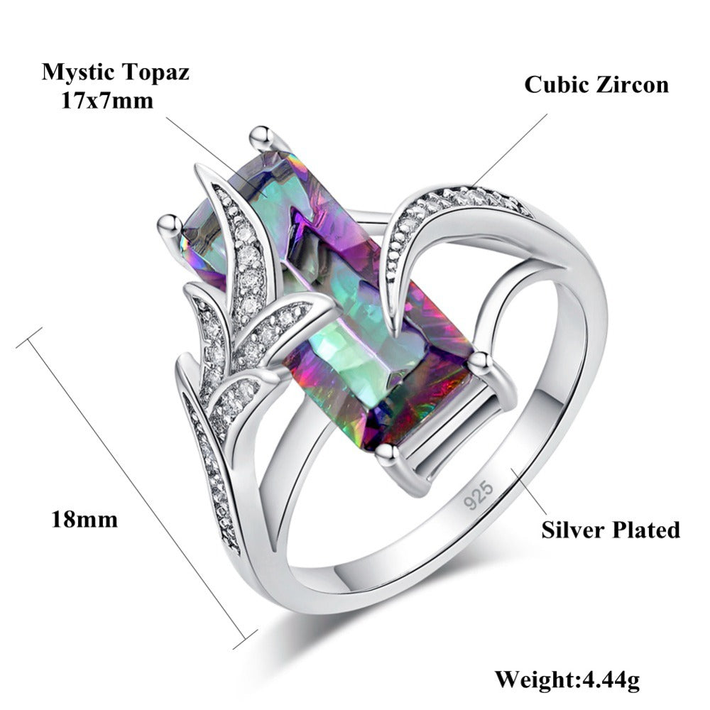 Enchanted Rainbow Mystic Topaz Ring