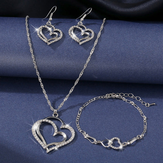 Frosty Wind Heart Jewelry Set