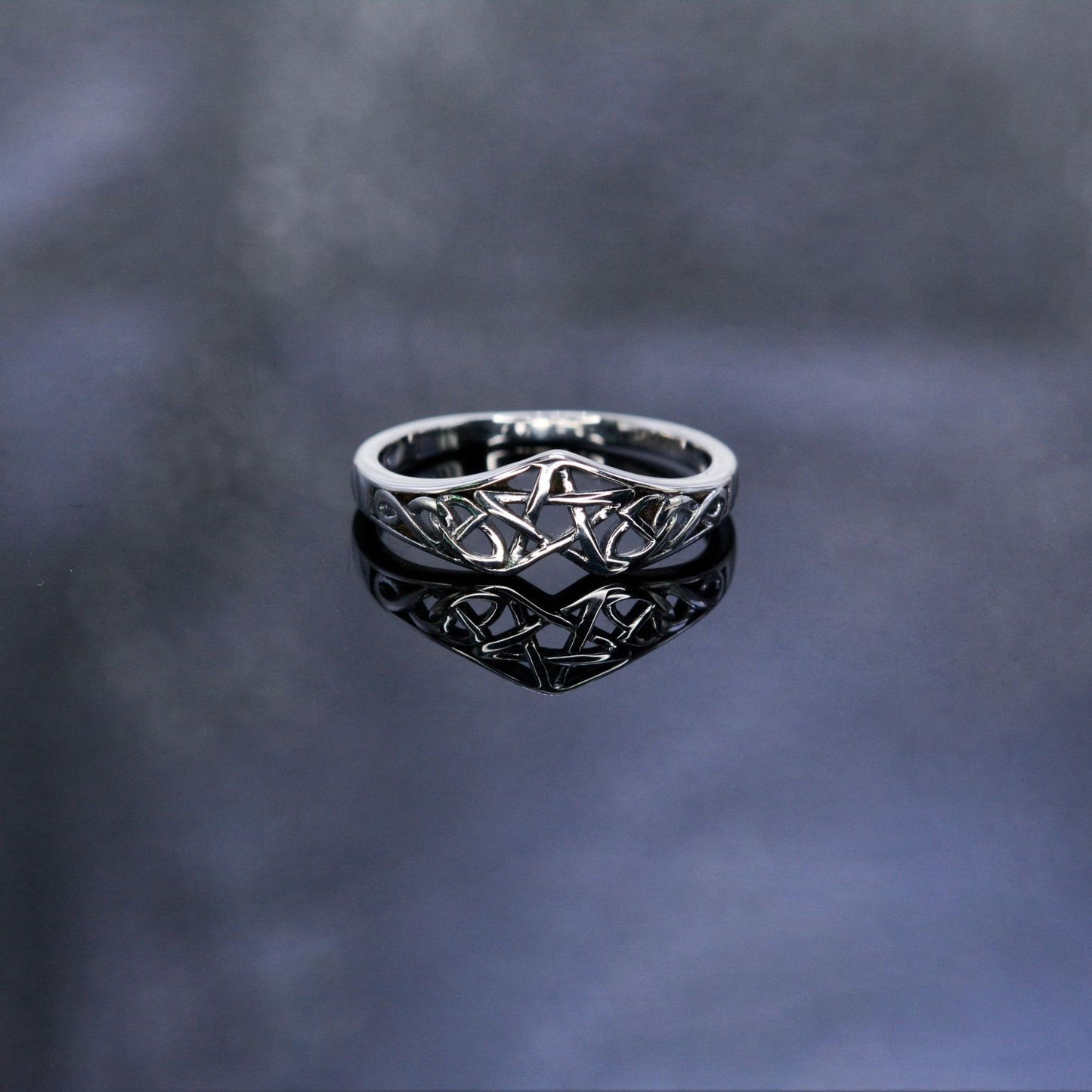 Pentagram Infinity Ring
