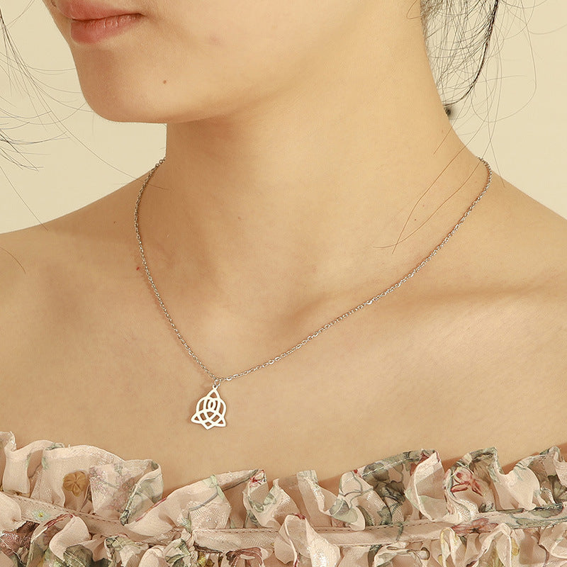 Eternal Love Triquetra Heart Necklace