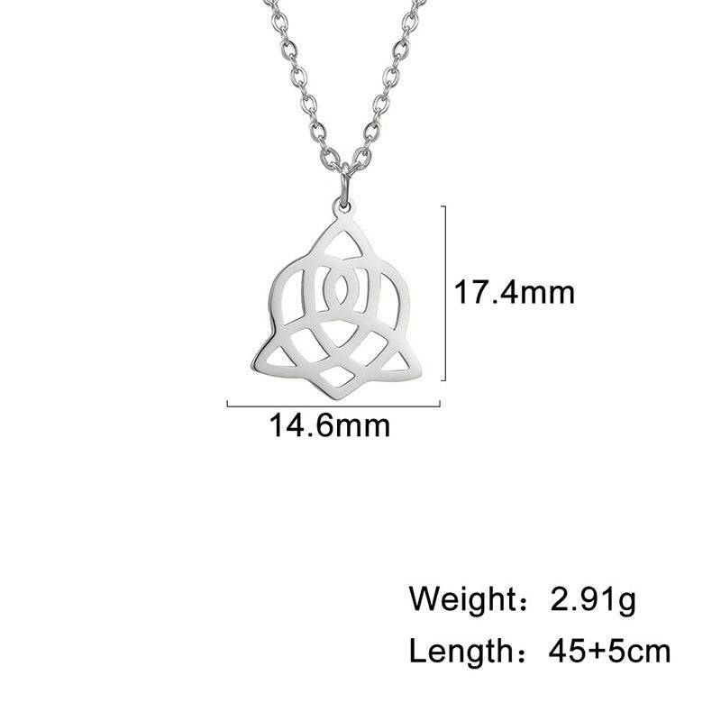 Eternal Love Triquetra Heart Necklace