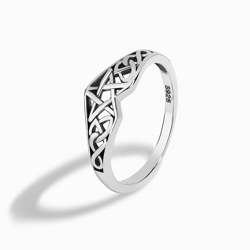 Pentagram Infinity Ring